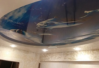 Готовых натяжных потолков с фотопечатью